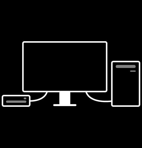 Güncel KVM Switch, giriş sinyalleriyle otomatik eşleşir. Verimliliği artırmak için Hotkey Puck G2 aracılığıyla sistemler arasında geçiş yapmak için bir kez tıklayın.