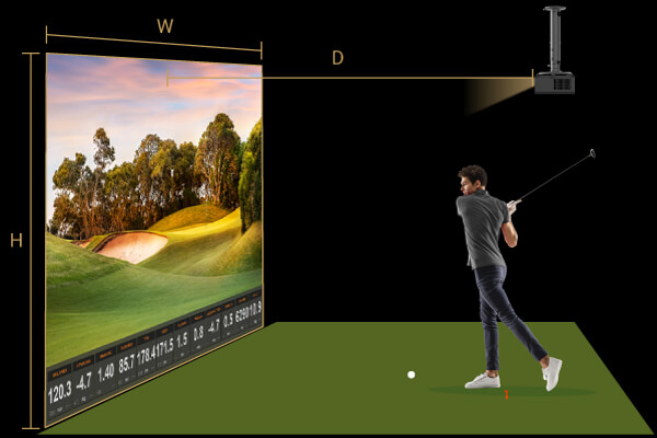 BenQ Golf Simulator Projector with High Installation Flexibility